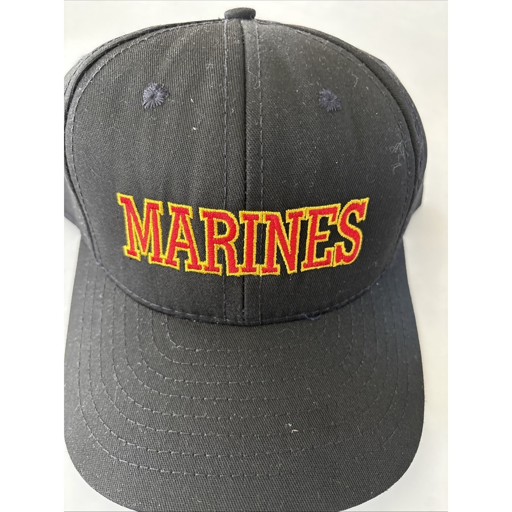 Marines Baseball Hat US Marine California‎ Headwear snap back vintage 1990s M/L